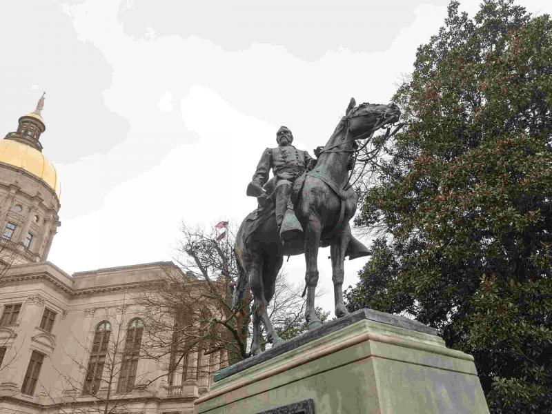 Image of USA Today: Blocked from taking Confederate statues down, Atlanta, Birmingham, Memphis try other ideas