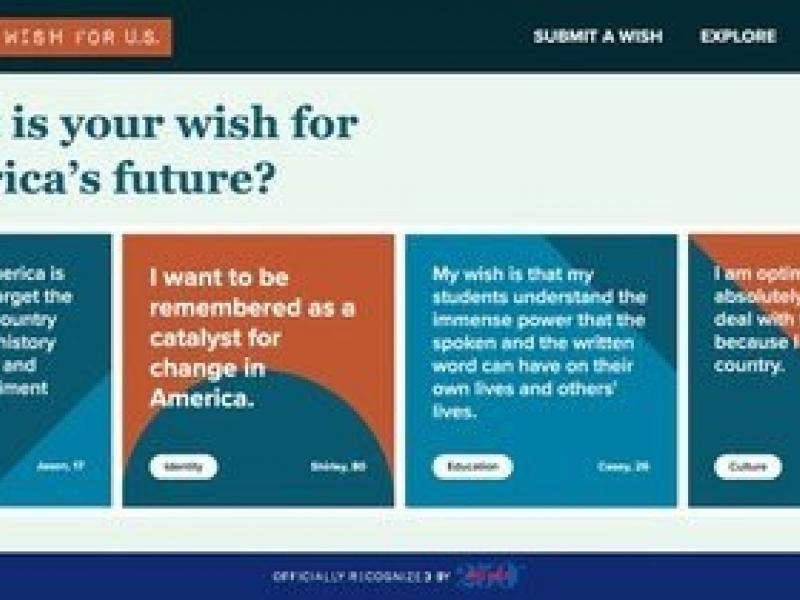 Image of Associated Press: My Wish For U.S. is the First America 250 Program Officially Recognized by the U.S. Semiquincentennial Commission