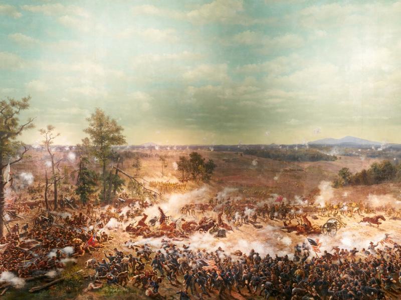 Image of The New Yorker: A Giant and Long-Contested Civil War Painting Returns to Its Former Glory
